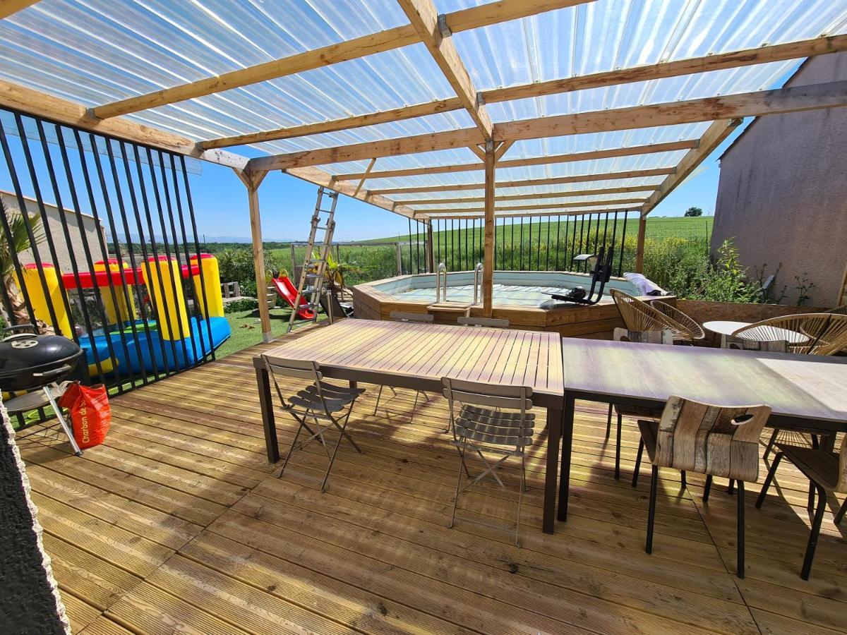 Villa Avec Piscine Sans Vis-A-Vis Caux-et-Sauzens Kültér fotó